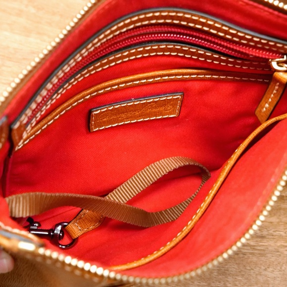 Dooney & Bourke Pebble Grain Brown Leather Lexington Crossbody - Picture 8 of 12